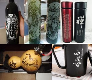 松原乾安县酒瓶葫芦工艺品激光雕刻机